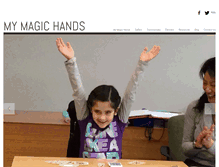 Tablet Screenshot of mymagichands.com